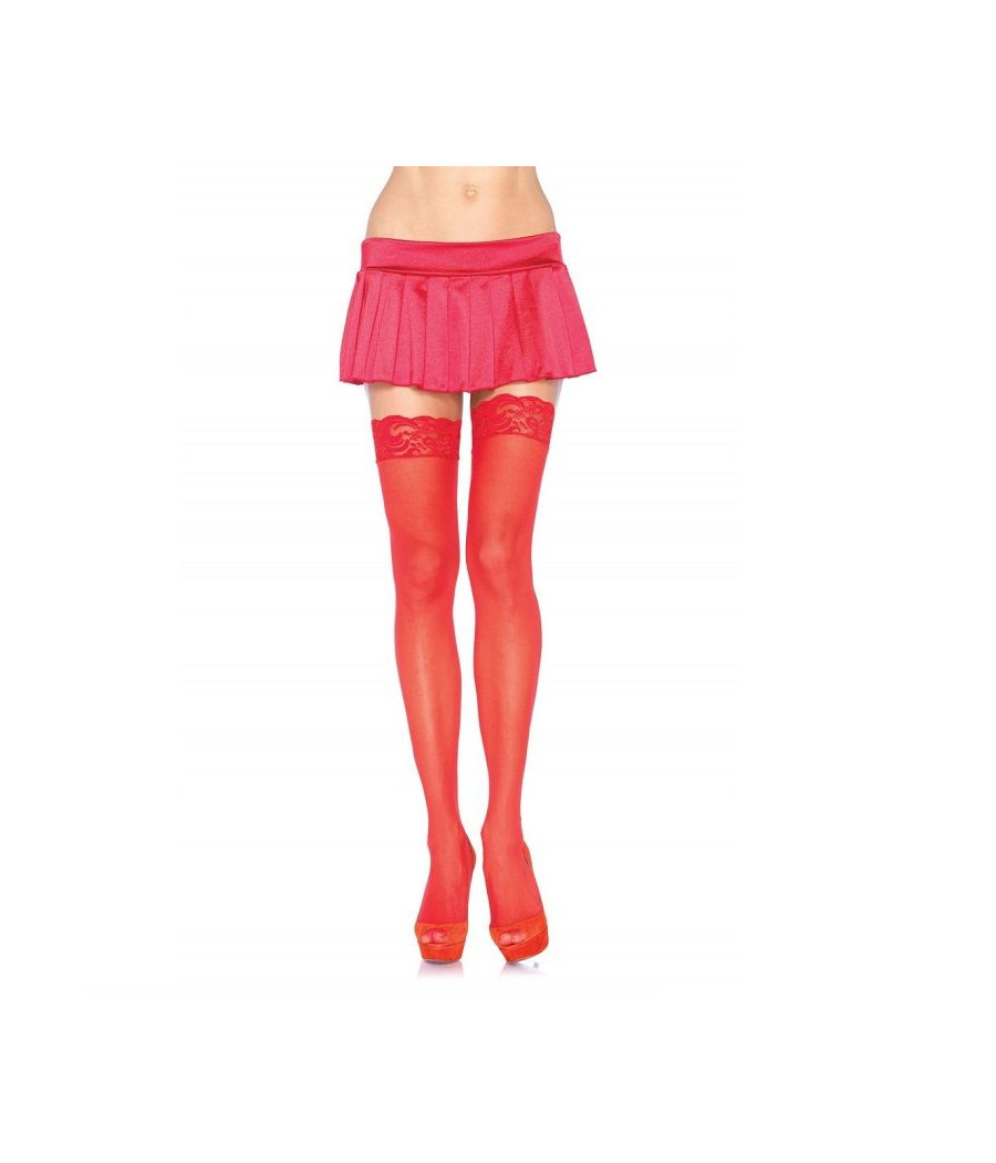 LEG AVENUE - COLLANT ROSSO CON TOP IN PIZZO
