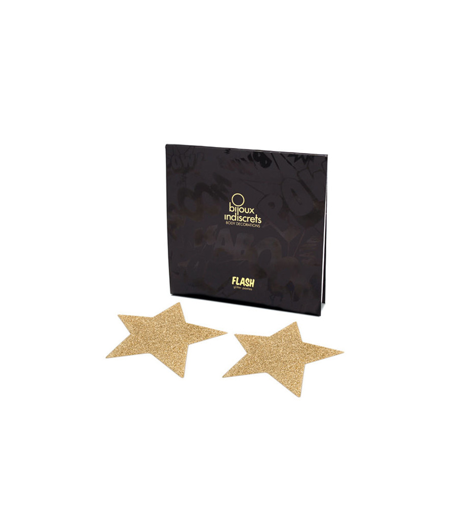BIJOUX - INDISCRETS FLASH GOLDEN STAR NIPPELABDECKUNGEN