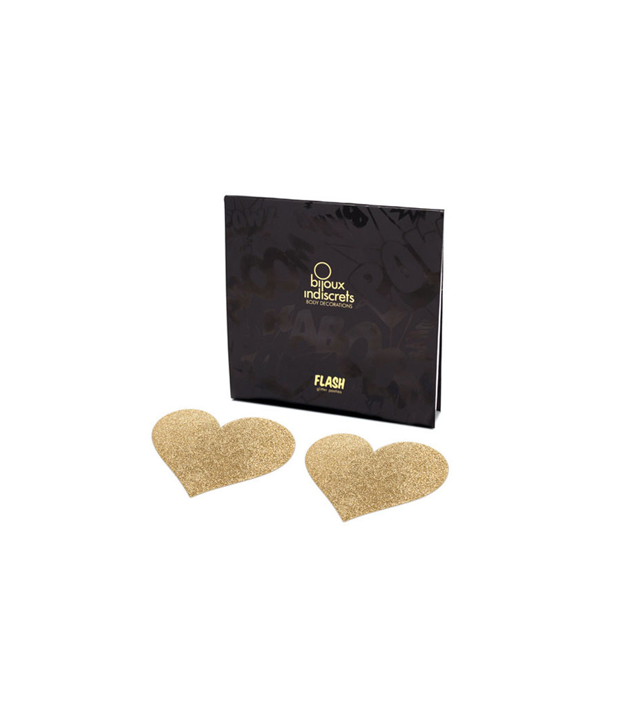 BIJOUX - INDISCRETS CACHE-METONS FLASH COEUR DOR?