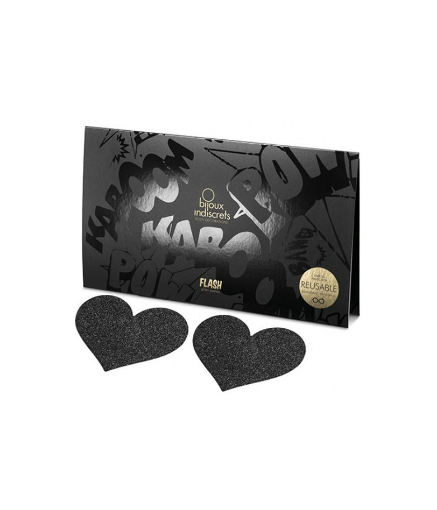 BIJOUX - INDISCRETS FLASH COEUR NOIR COUPES DE TAMELON