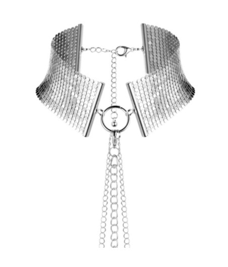 BIJOUX - DÉSIR MÉTALLIQUE SILVER METALLIC NECKLACE