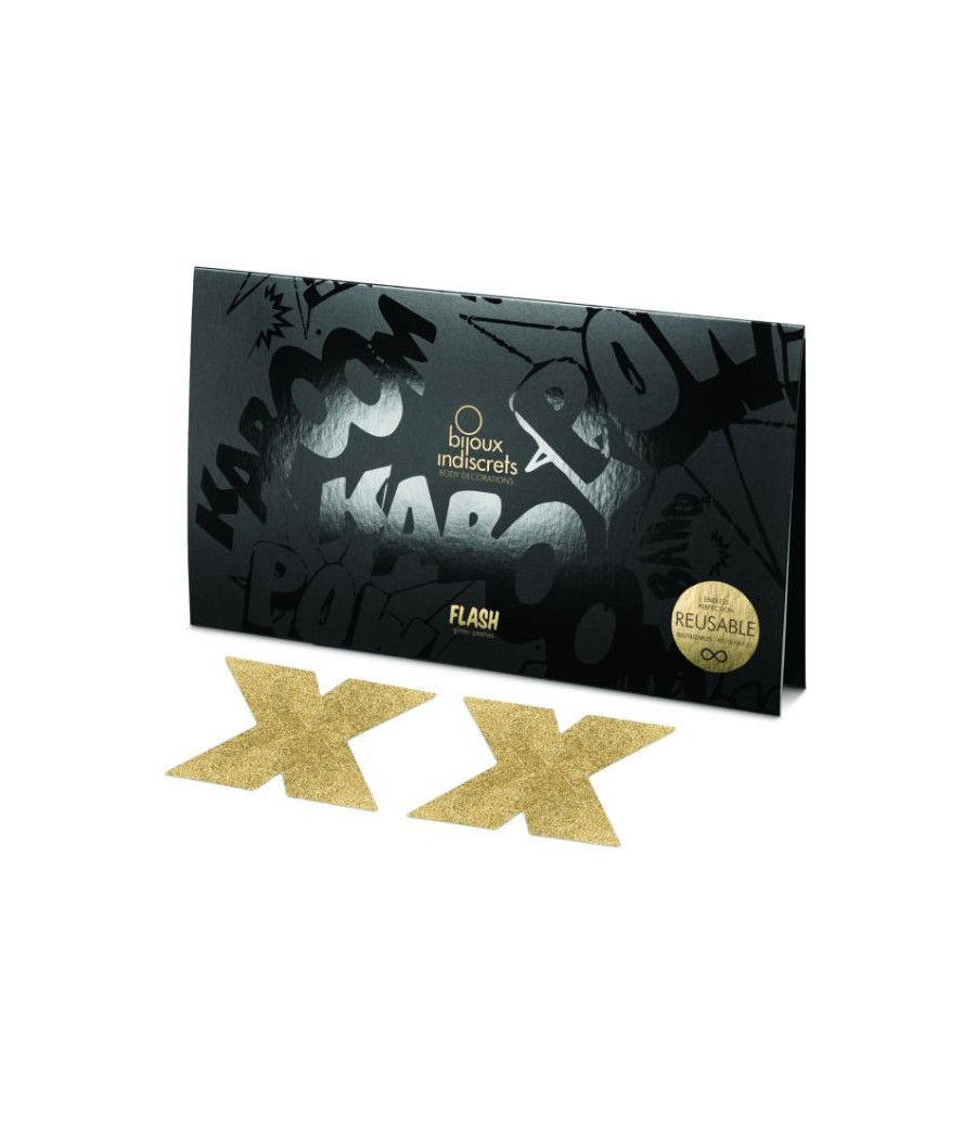 BIJOUX - INDISCRETS COPRI CAPEZZOLI FLASH ORO