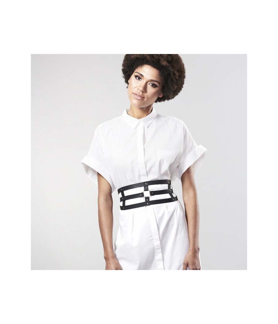 BIJOUX - INDISCRETS MAZE BELT COM ALA - PRETO