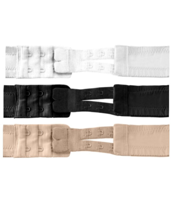 BYE-BRA - RALLONGES DE CONTOUR FLEXIBLES 2 CROCHETS 3 UNITÉS