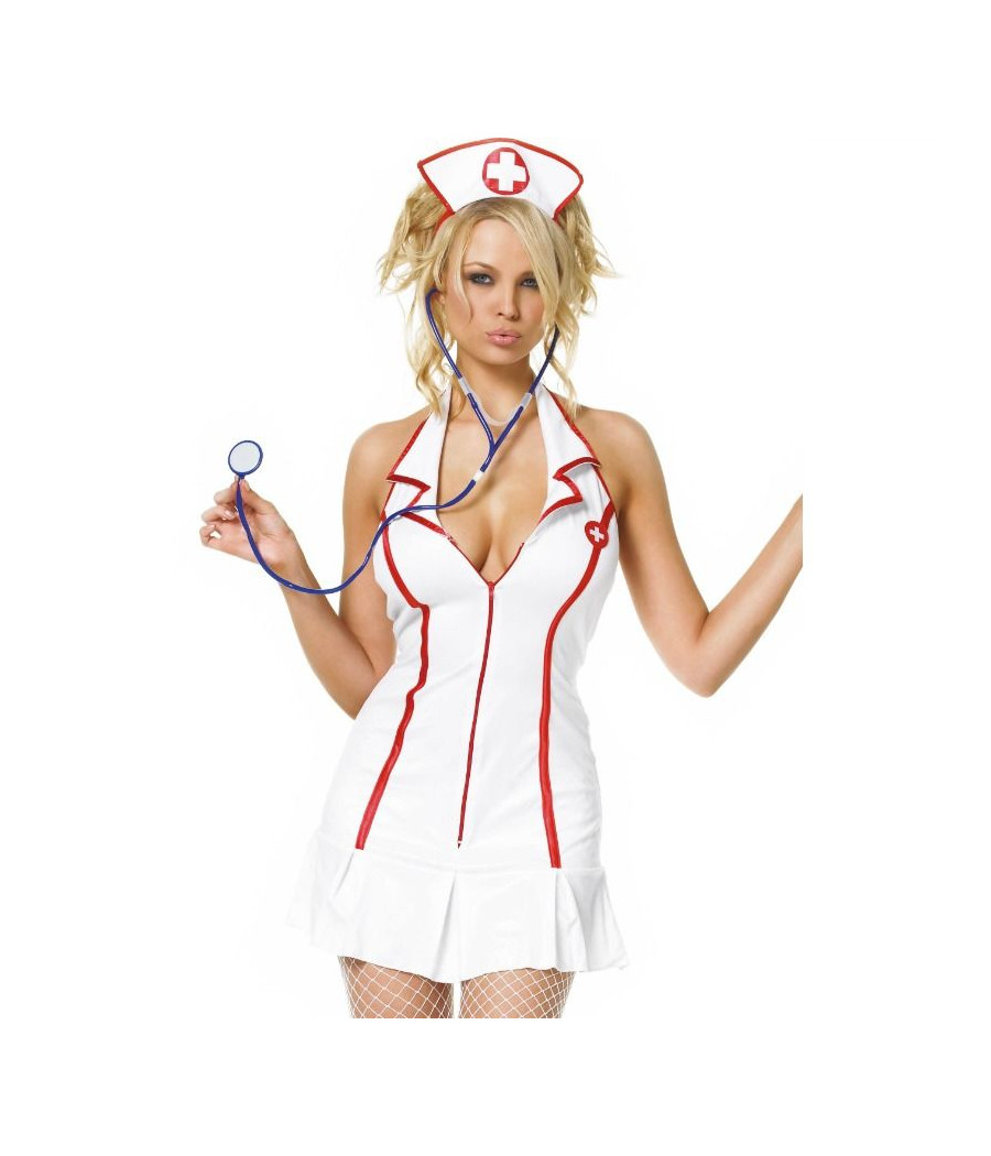 LEG AVENUE - COSTUMES - ROBE DINFIRMIÈRE EN CHEF ENSEMBLE 3 PIÈCES TAILLE S/M