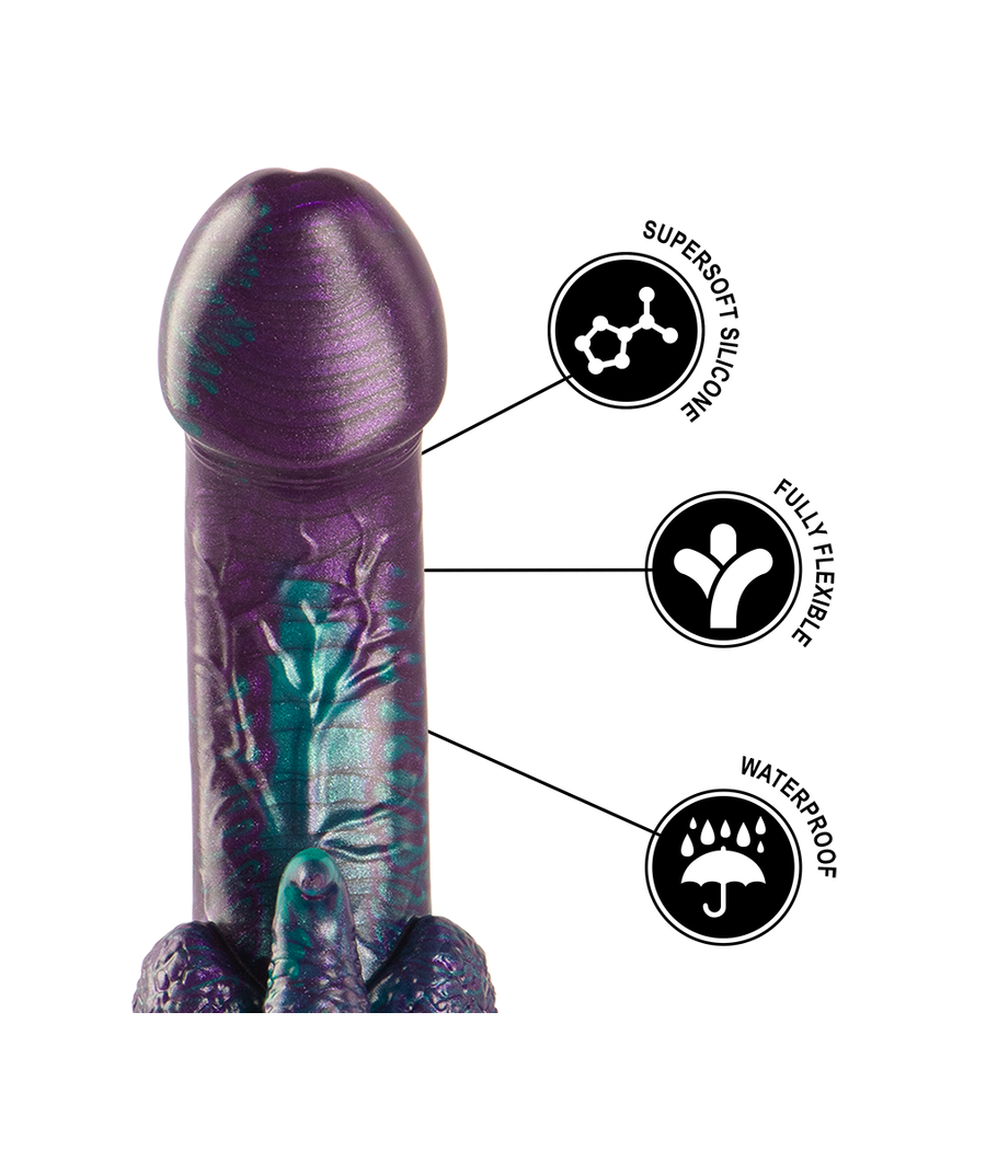 EPIC - BASILISK DILDO DUPLO ESCAMOSO PRAZER TAMANHO PEQUENO