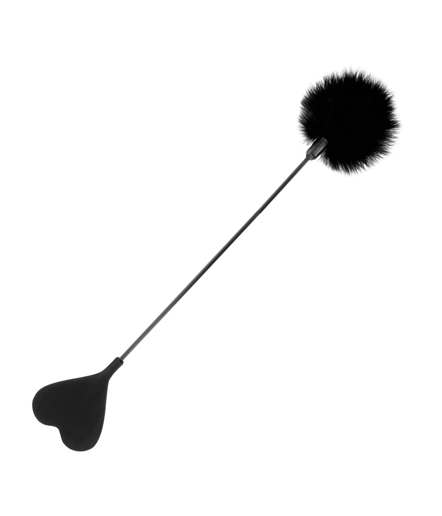 DARKNESS - CHICOTE DE PENAS DE AMOR NEGRO 40 CM