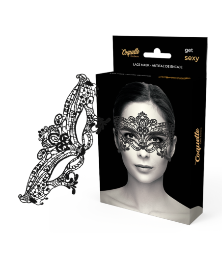 COQUETTE CHIC DESIRE - LACE MASK BLACK