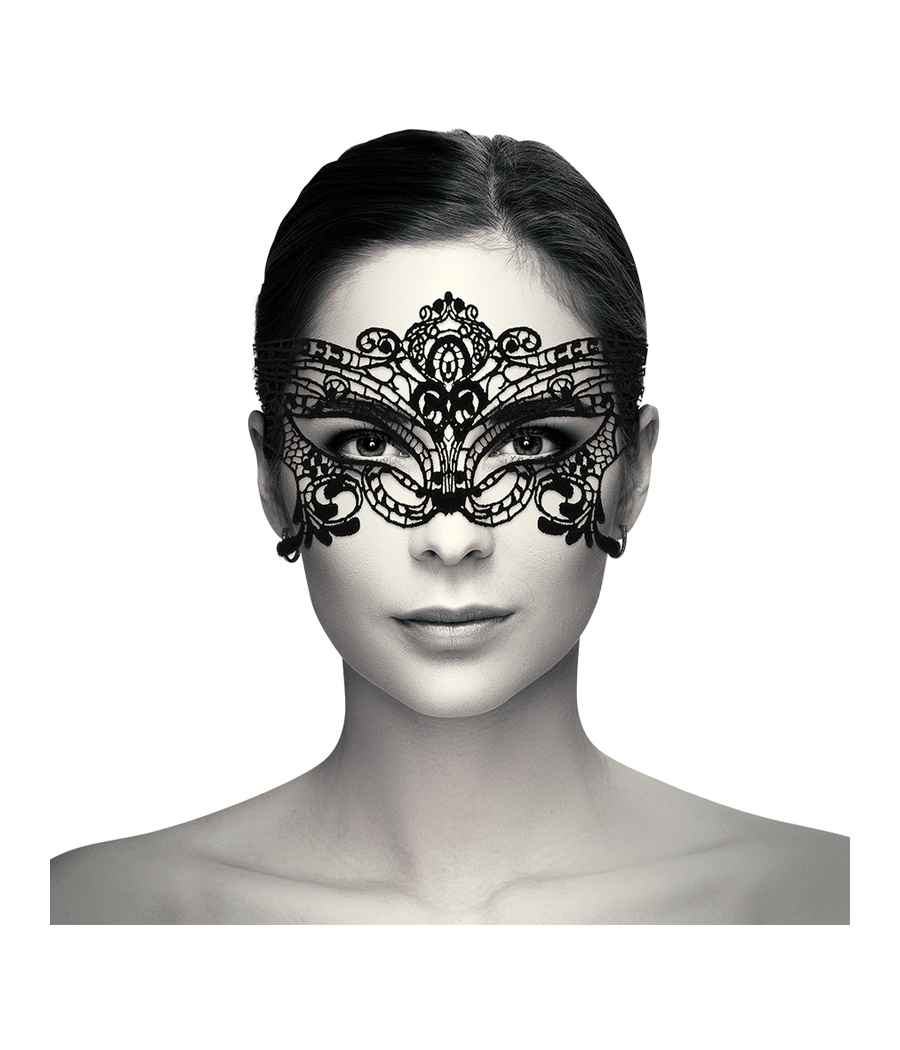 COQUETTE CHIC DESIRE - MASCHERA AMPIA IN PIZZO NERO