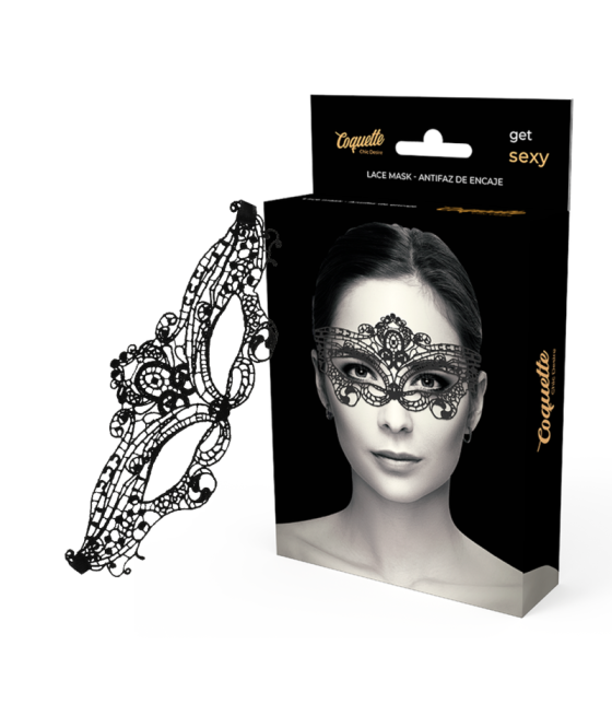 COQUETTE CHIC DESIRE - FEINE SCHWARZE SPITZENMASKE