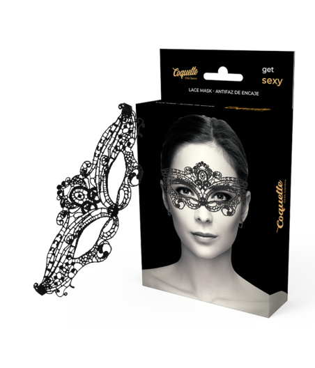 COQUETTE CHIC DESIRE - MSCARA DE RENDA PRETA FINA