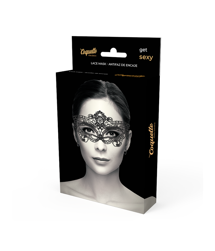 COQUETTE CHIC DESIRE - MSCARA DE RENDA PRETA FINA