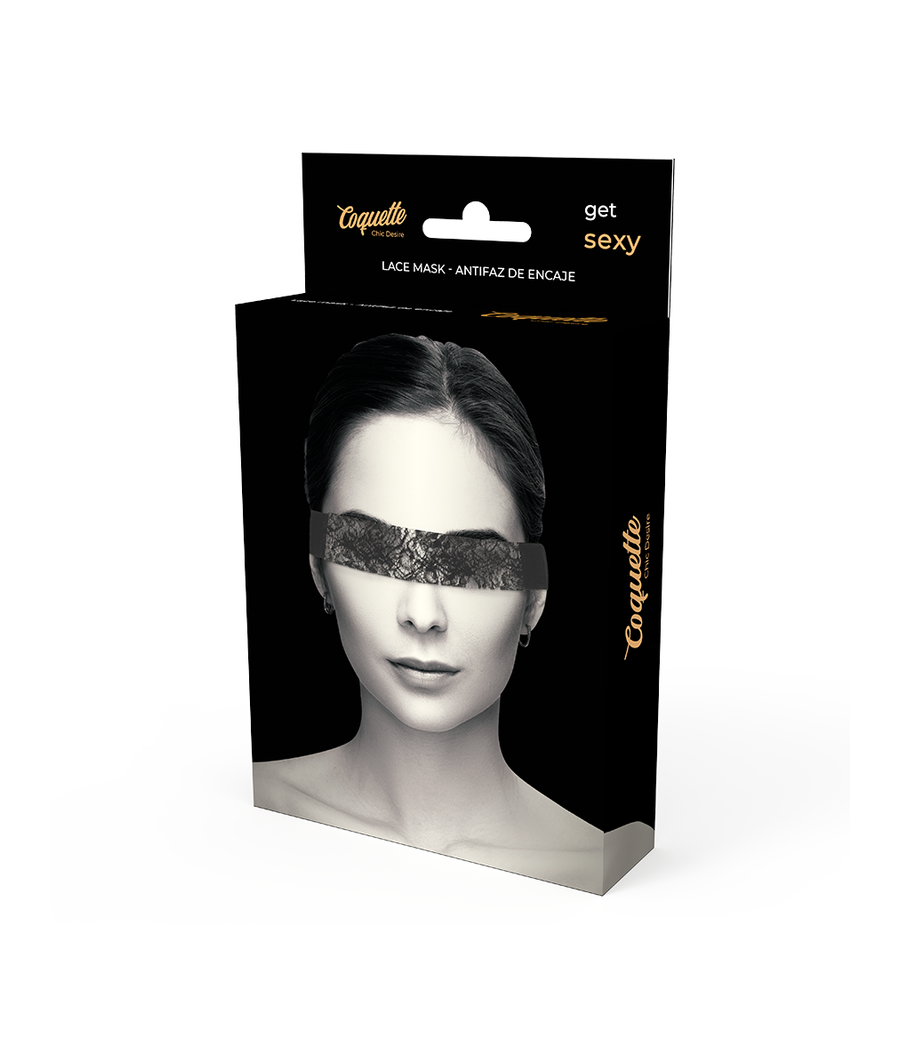 COQUETTE CHIC DESIRE - ANTIFAZ ENCAJE NEGRO CINTA