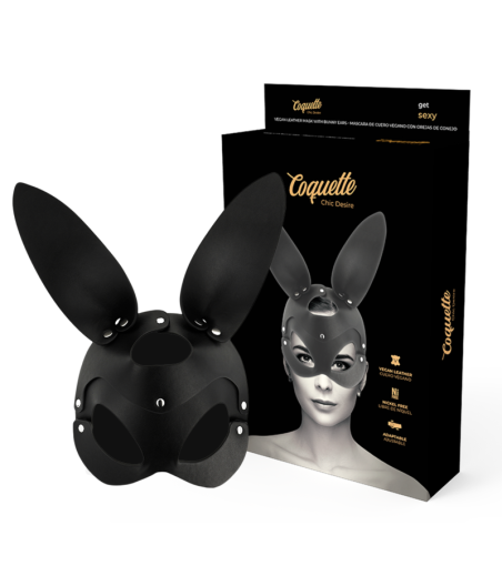 COQUETTE CHIC DESIRE - VEGANE LEDERMASKE MIT HASENOHREN