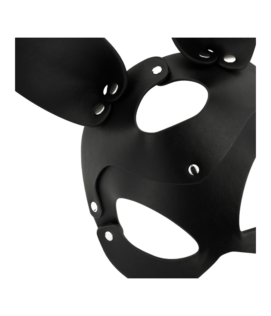 COQUETTE CHIC DESIRE - MASQUE EN CUIR VEGAN AVEC OREILLES DE LAPIN