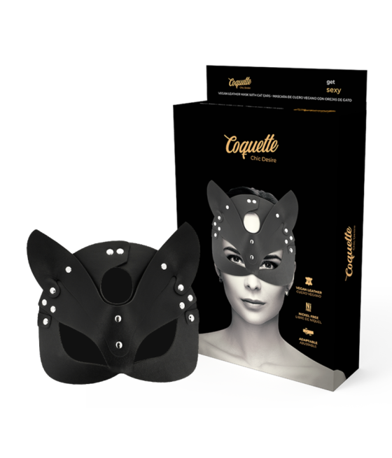 COQUETTE CHIC DESIRE - VEGANE LEDERMASKE MIT KATZENOHREN