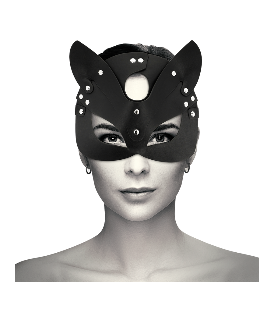 COQUETTE CHIC DESIRE - VEGAN LEATHER MASK WITH BUNNY EARS