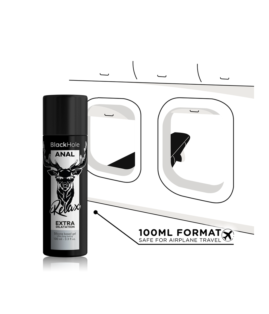 BLACK HOLE - GEL BASE DE SILICONE DILATAÇÃO ANAL 100 ML