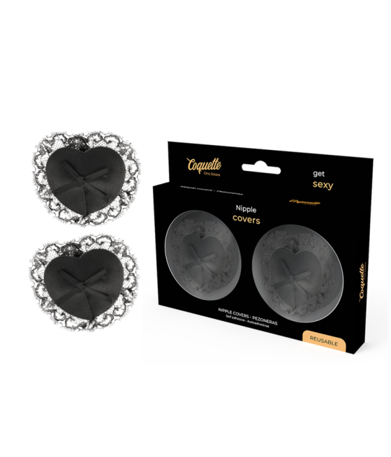 COQUETTE CHIC DESIRE - NIPPELABDECKUNGEN AUS SCHWARZER SPITZE