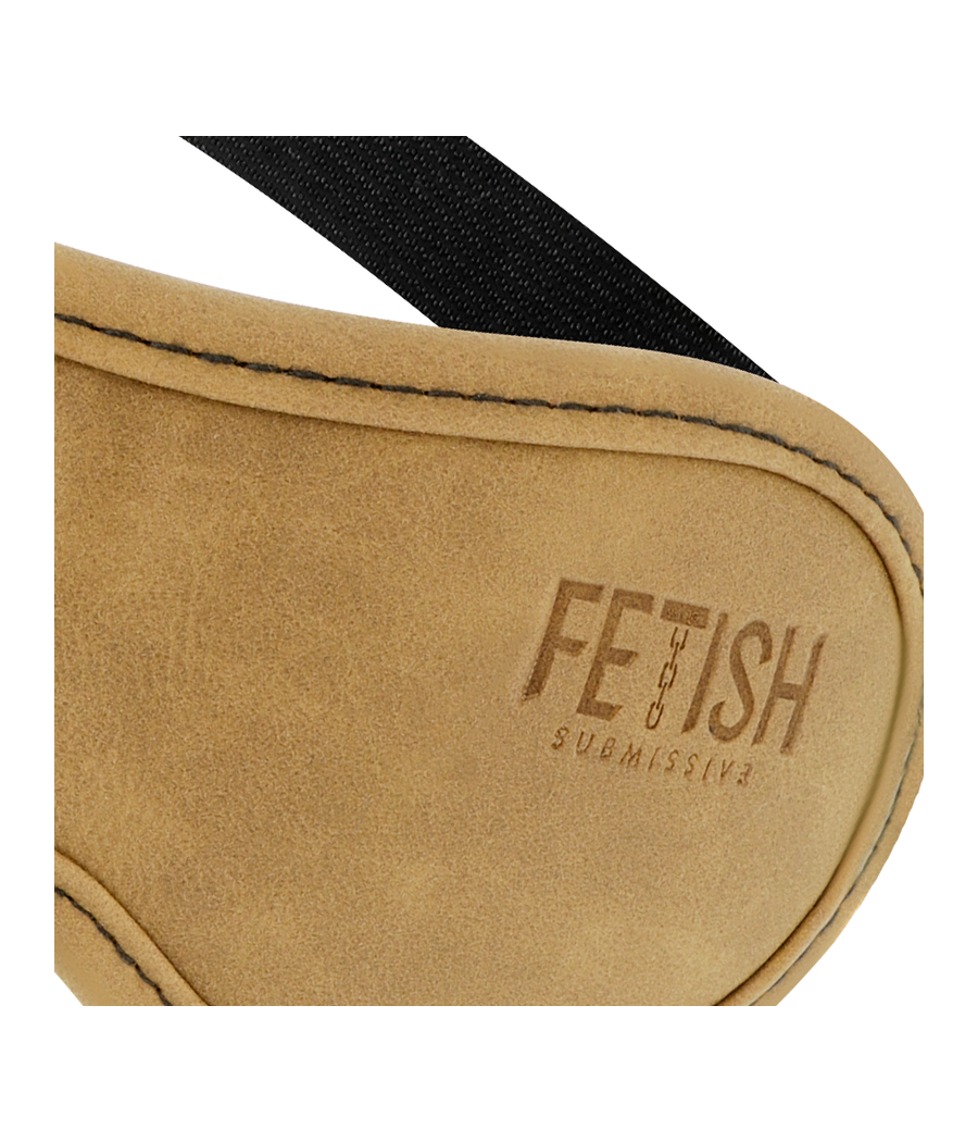 FETISH SUBMISSIVE ORIGEN - ANTIFAZ CUERO VEGANO CON FORRO DE NEOPRENO