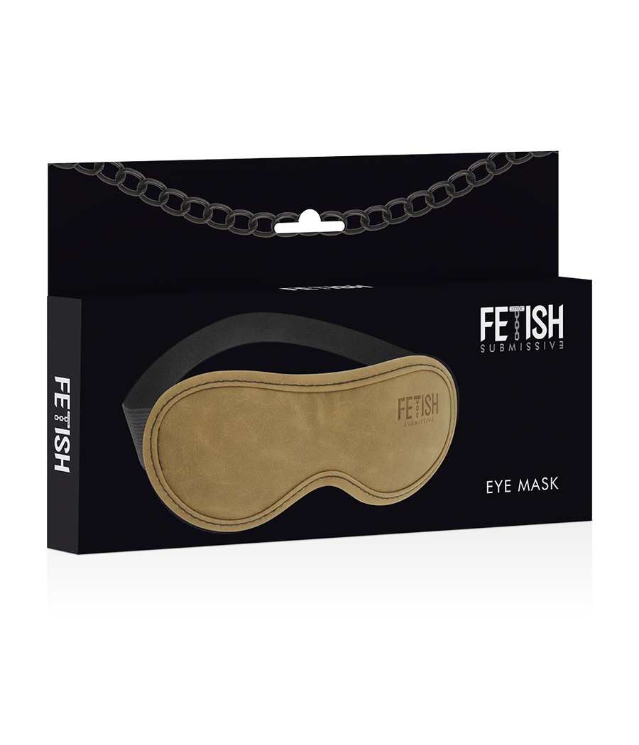 FETISH SUBMISSIVE ORIGEN - VEGAN LEATHER MASK WITH NEOPRENE LINING