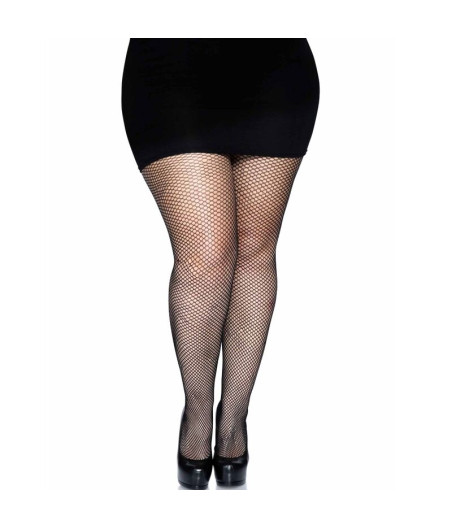 LEG AVENUE - COLLANT CON GAMMA POSTERIORE - NERO TAGLIA PLUS