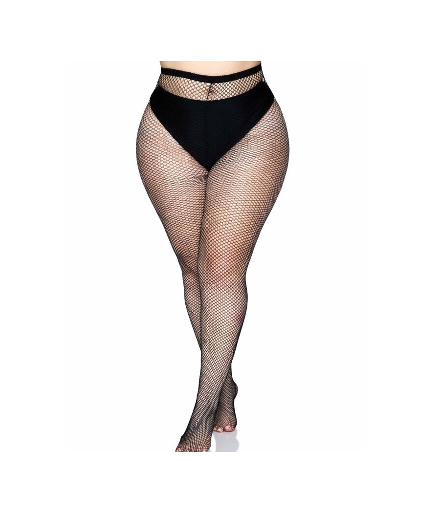 LEG AVENUE - BACKSEAM PANTYHOSE BLACK PLUS SIZE