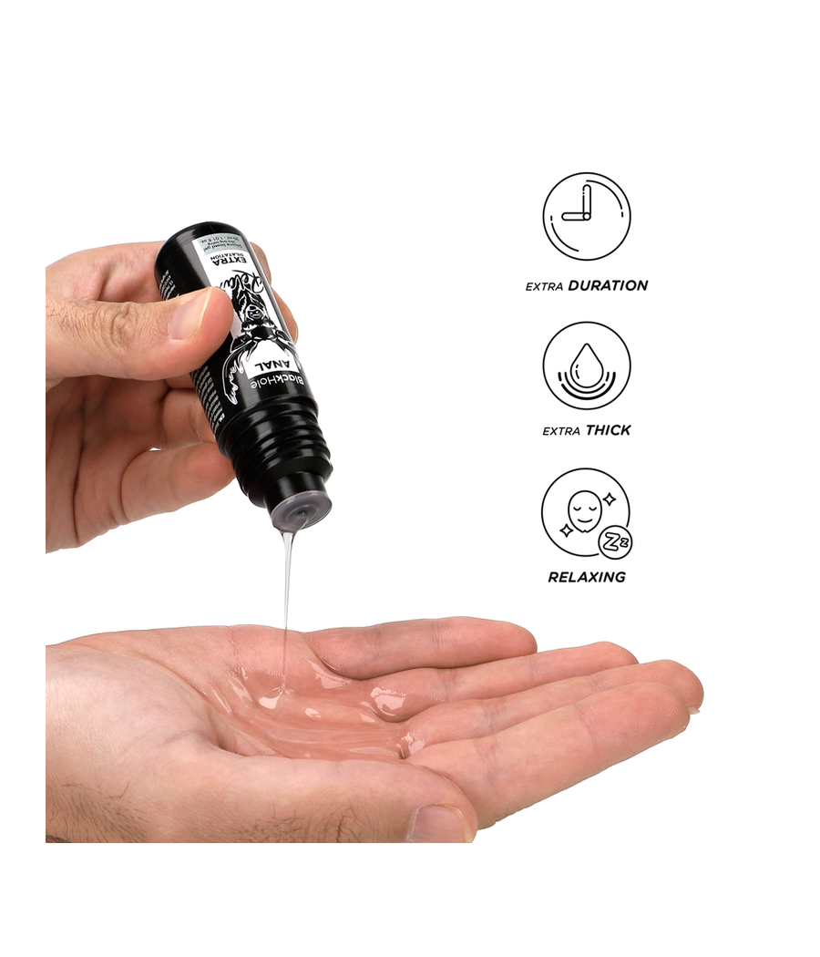 BLACK HOLE - GEL BASE DE SILICONE DILATAÇÃO ANAL 30 ML
