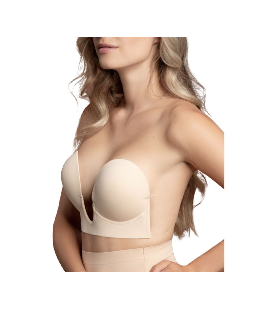 BYE-BRA - BRA WITHOUT HANDLES SHAPE U BEIGE CUP C