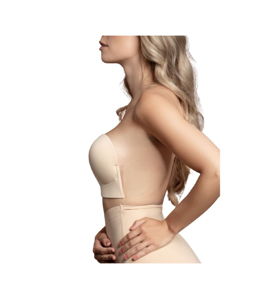 BYE-BRA - SUJETADOR SIN ASAS EN U BEIGE COPA C