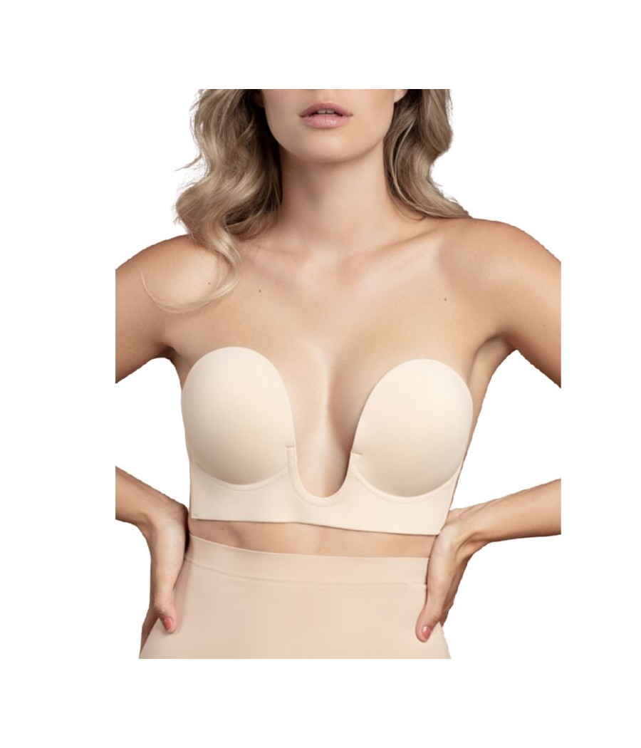 BYE-BRA - REGGISENO SENZA MANIGLIE EN U BEIGE COPPA D