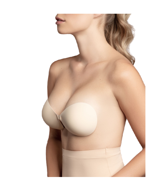 BYE-BRA - SUJETADOR INVISIBLE BEIGE COPA A