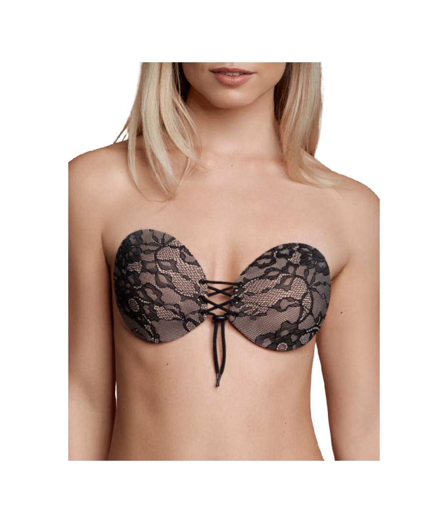 BYE-BRA - SOUTIEN-GORGE ADHÉSIF EMPLACEMENT & BRODERIE BONNET A