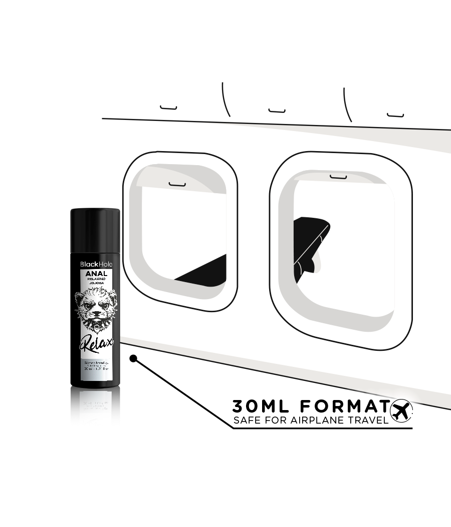 BLACK HOLE -  ANAL RELAXING CON JOJOBA BASE SILICONA 30 ML