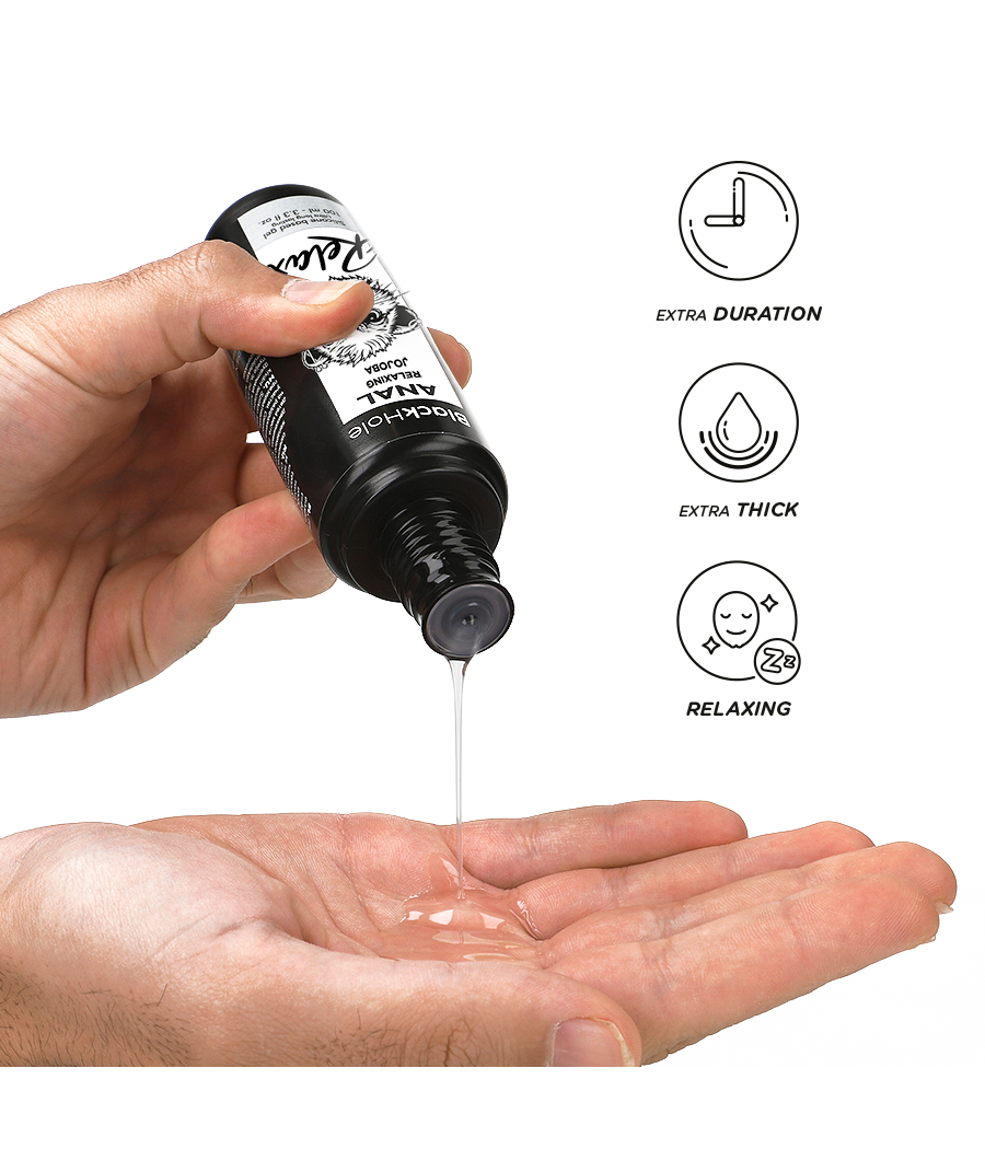BLACK HOLE - RELAXANT ANAL JOJOBA RELAX BASE SILICONE 100 ML