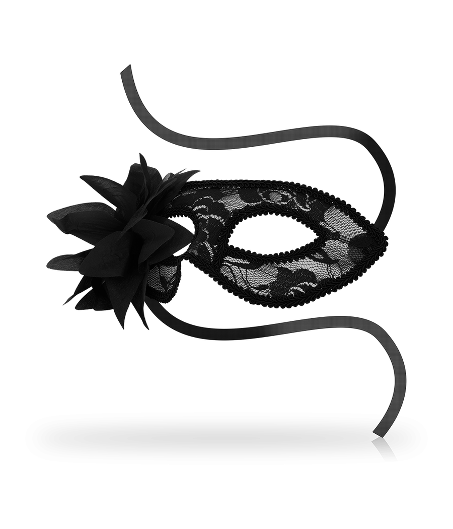 OHMAMA - MASCHERE MASCHERE IN PIZZO NERO E FIORI