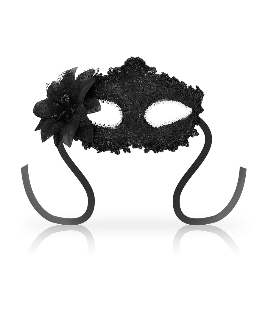 OHMAMA - MSCARAS ANTIZAZ FLOR LATERAL ESTILO VENEZIANO - PRETO