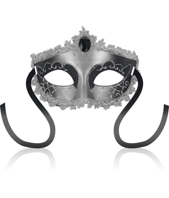 OHMAMA - MASCHERE MASCHERA NERA DIAMOND GRIGIA