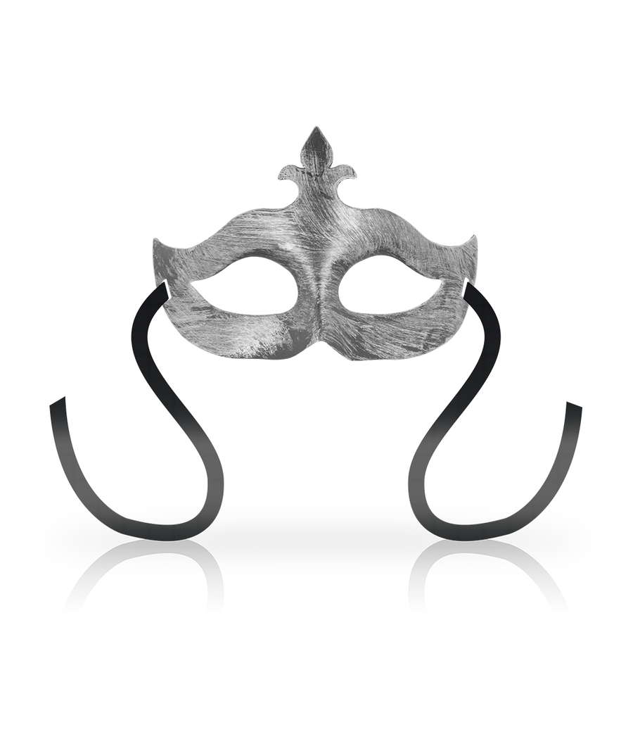 OHMAMA - MASCHERE MASCHERA FIORE DE LIS ARGENTO