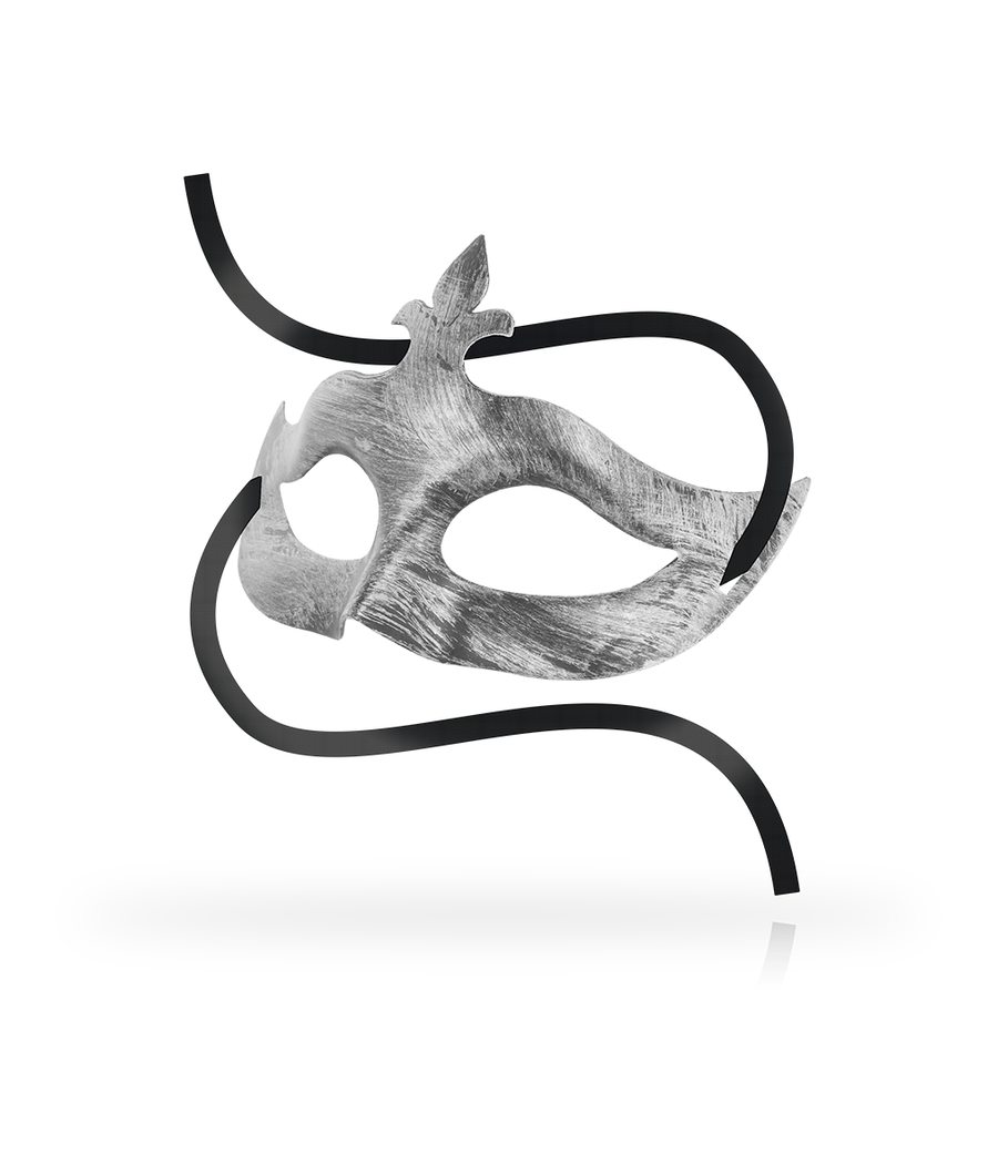 OHMAMA - MASCHERE MASCHERA FIORE DE LIS ARGENTO