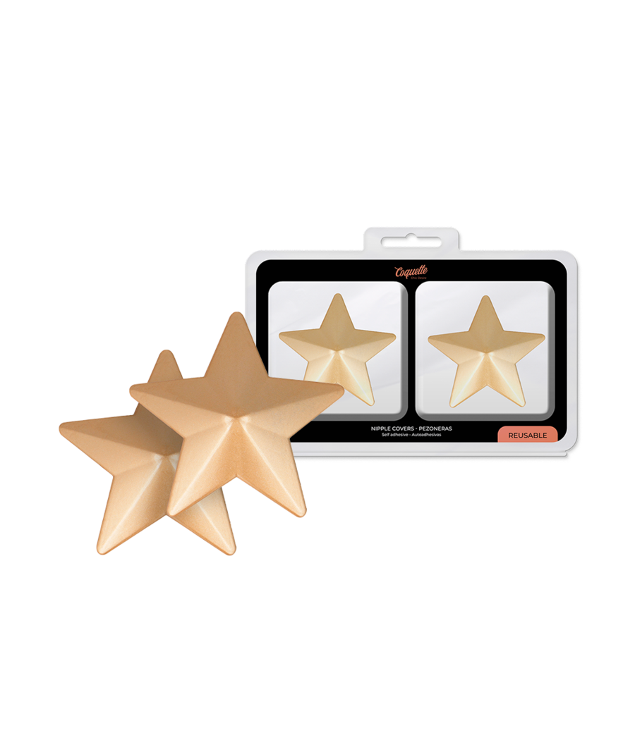 COQUETTE CHIC DESIRE - NIPPLE COVERS GOLDEN STARS