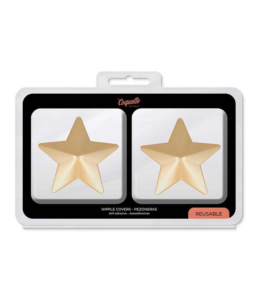 COQUETTE CHIC DESIRE - NIPPLE COVERS GOLDEN STARS