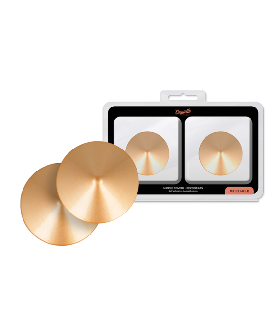 COQUETTE CHIC DESIRE - NIPPLE COVERS GOLDEN CIRCLES