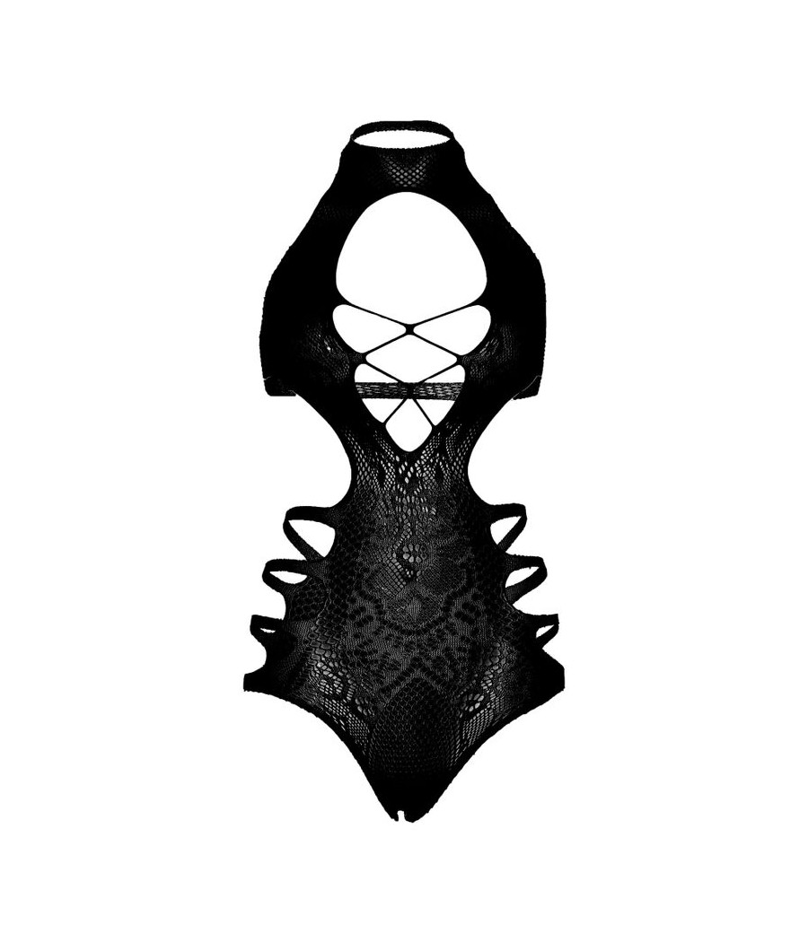 LEG AVENUE - BODY CON SPALLINE CUT-OUT TAGLIA UNICA - NERO