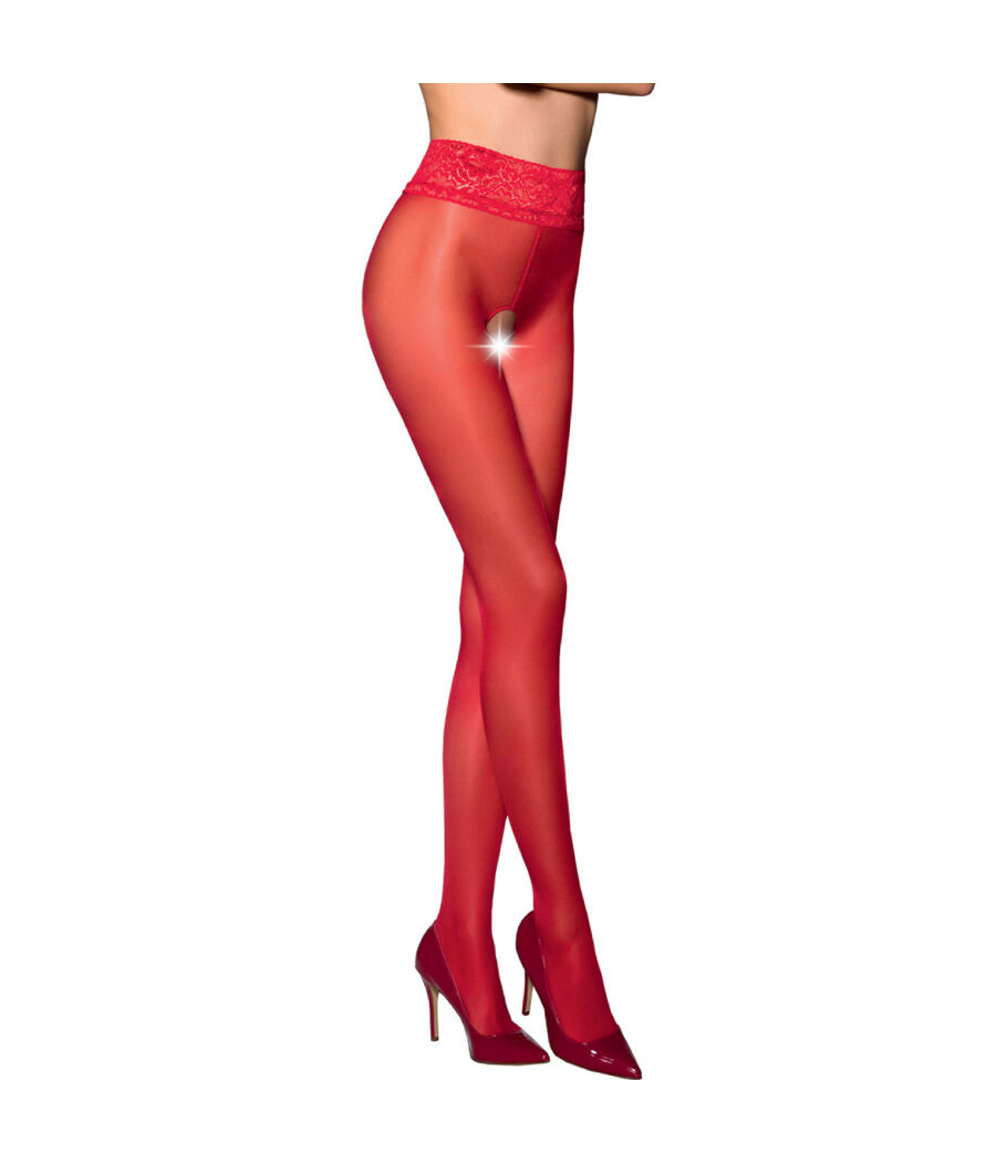 PASSION - TIOPEN 008 RED TIGHTS 1/2 30 DEN