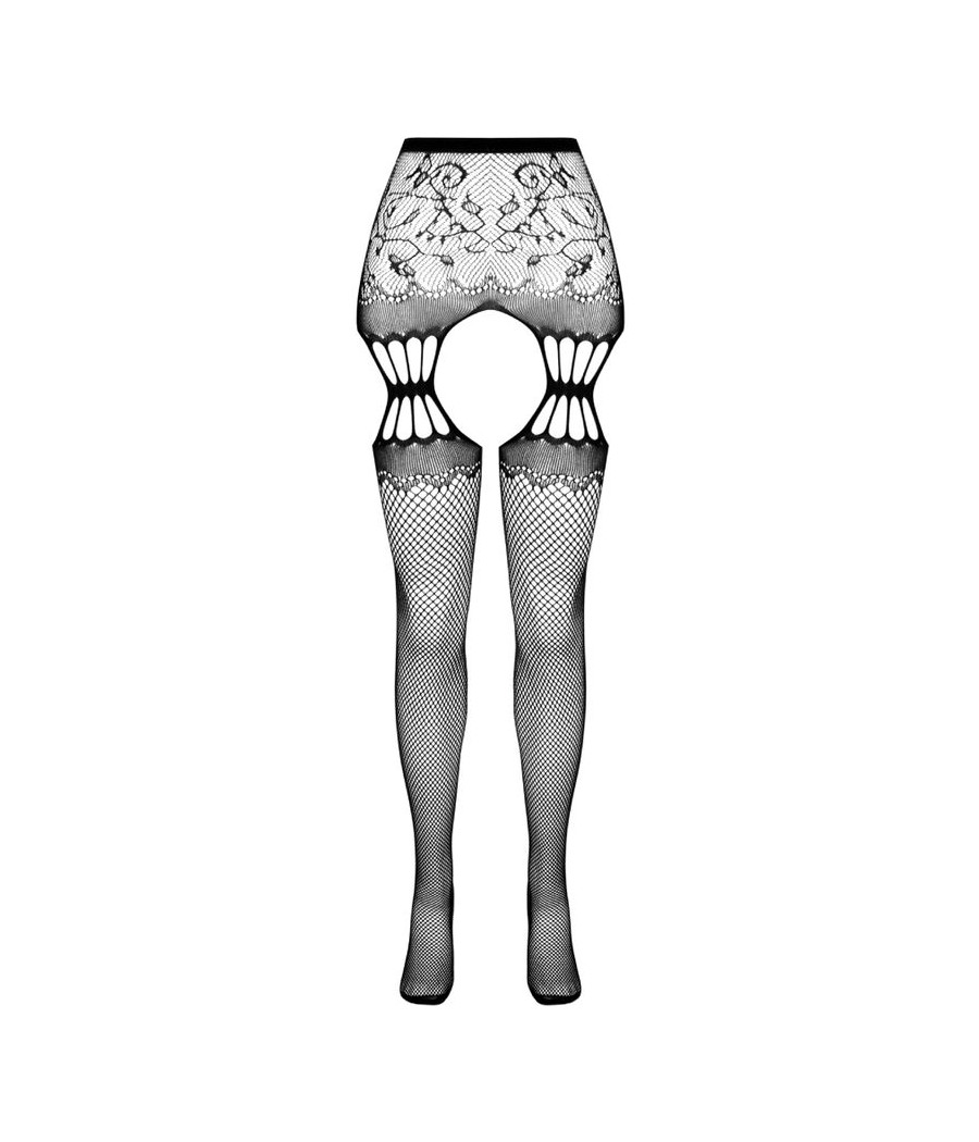 PASSION - S027 SCHWARZE STRUMPFSTRUMPFHOSE, EINE GRÖSSE