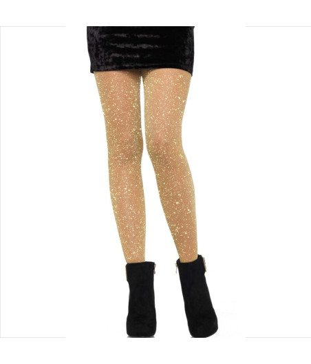 LEG AVENUE - COLLANT TRASPARENTI DORATO