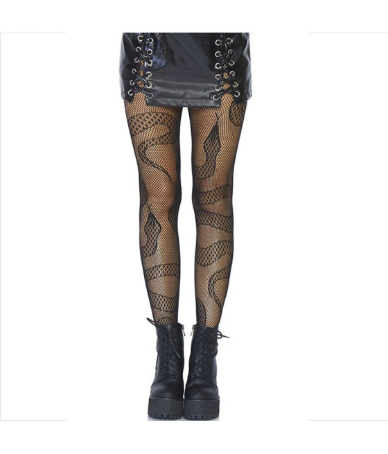 LEG AVENUE - MEDIAS DE RED SERPIENTES NEGRO