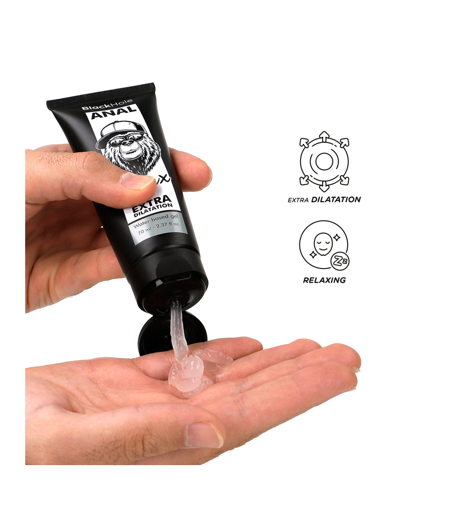BLACK HOLE - GEL DE DILATATION ANALE À BASE D'EAU 70 ML
