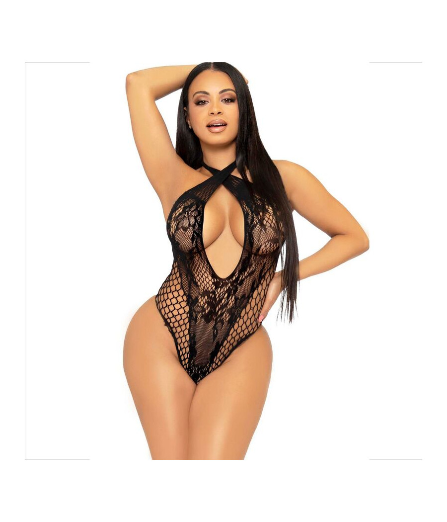 LEG AVENUE - CAVEZZA TEDDY CON PIZZO NERO